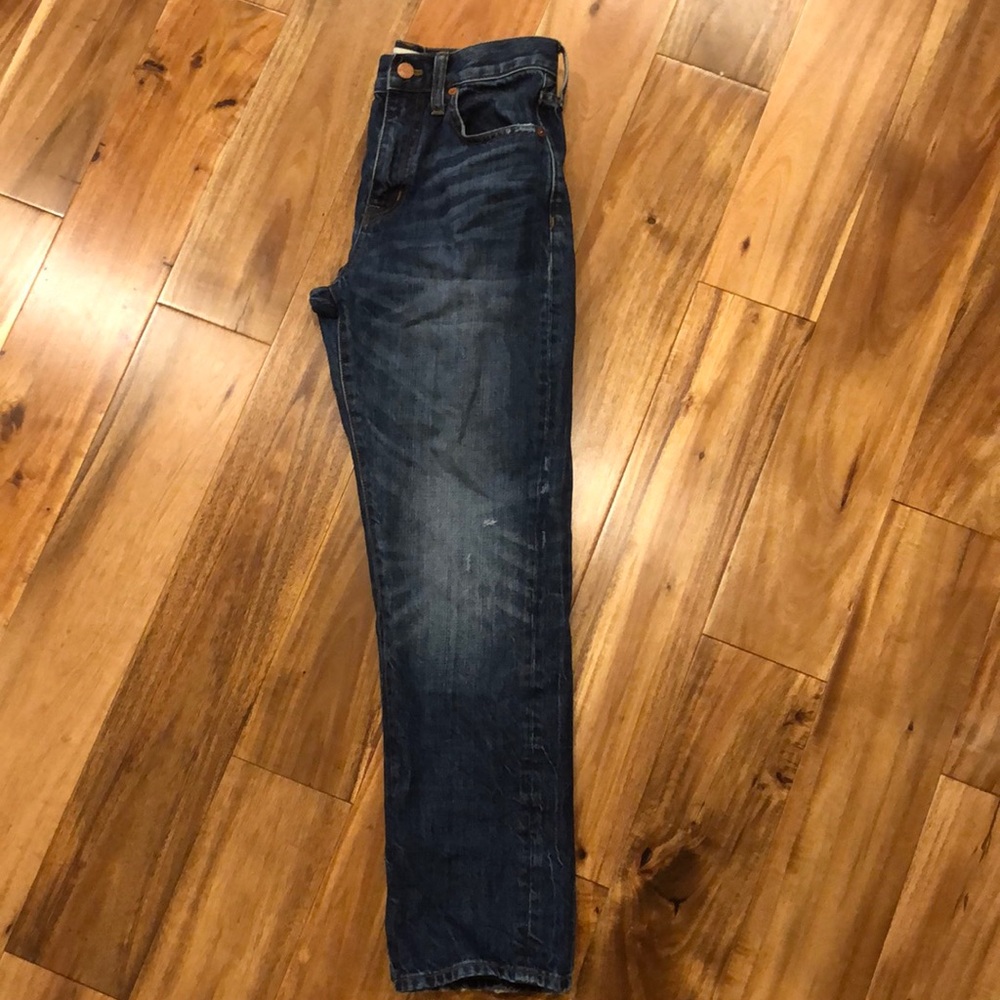 Madewell straight leg crop jean